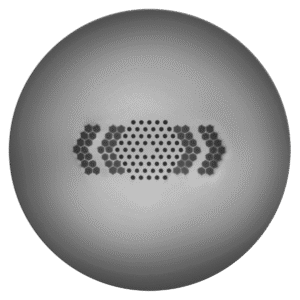 Spool of Large Mode Area photonic crystal fiber designed for high-power single-mode light delivery