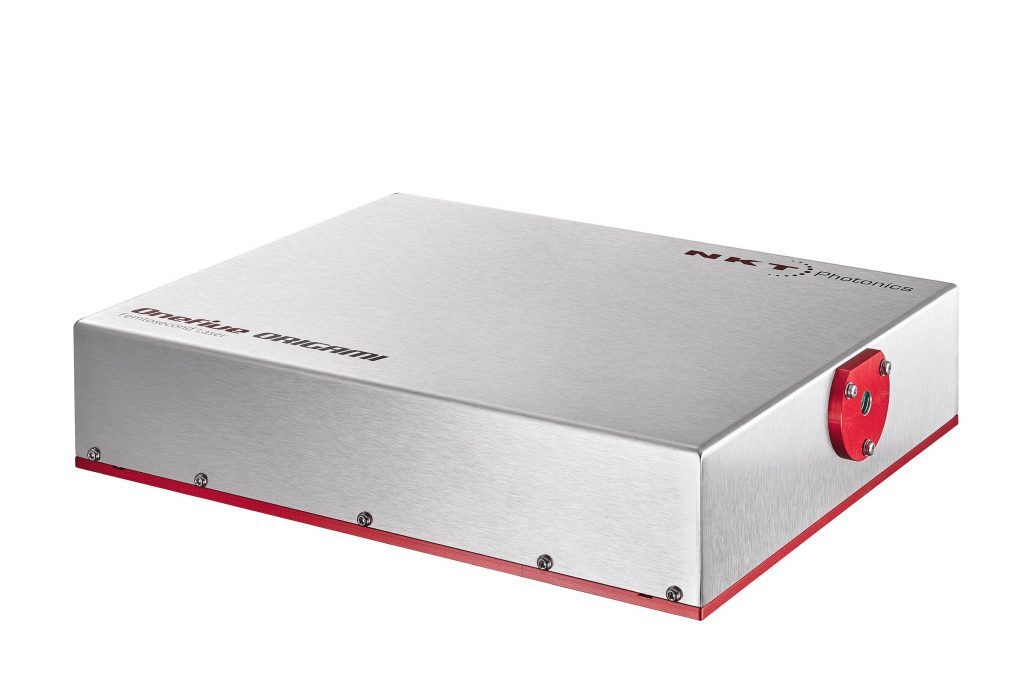 Origami XPS femtosecond laser system with integrated accessories on display