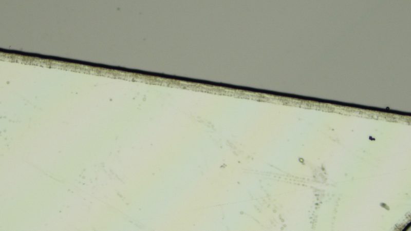 Thin glass cut