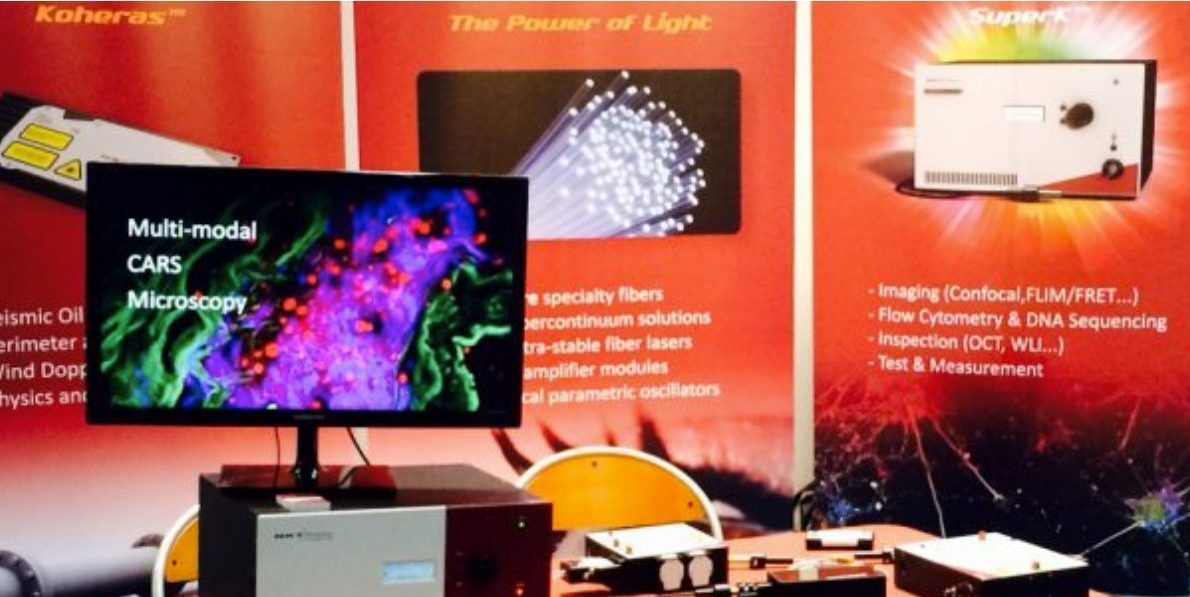 E‑MRS Spring Meeting udstilling med SuperK CHROMATUNE tunable supercontinuum laser til spektroskopi og forskning