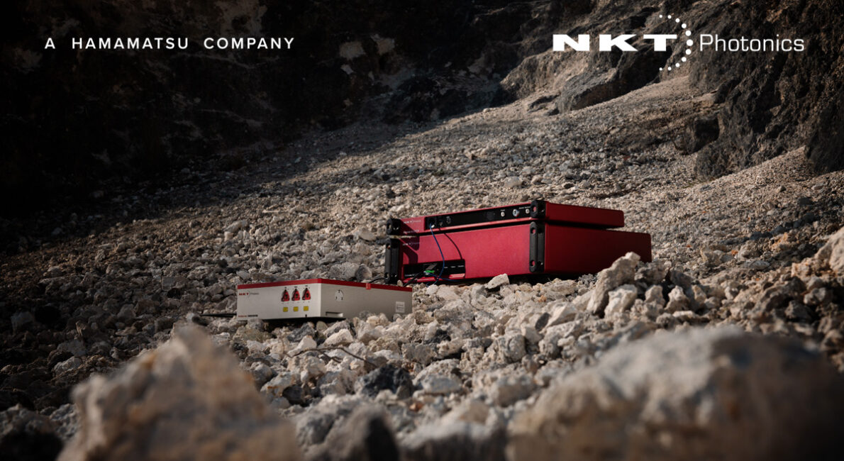 Koheras fiber laser system in rocky outdoor environment